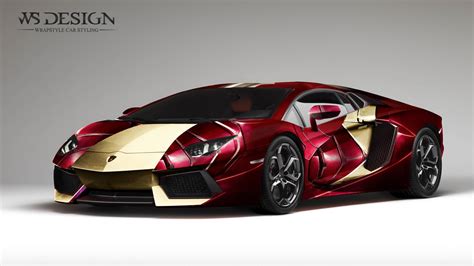 Lamborghini Aventador - Iron Man design | WrapStyle