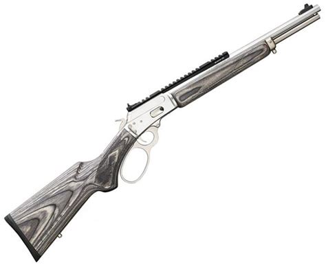 Marlin Model 1894 SBL Big Bore Lever Action Rifle - 44 Mag, 16.5", Stainless Steel, Black/Grey ...