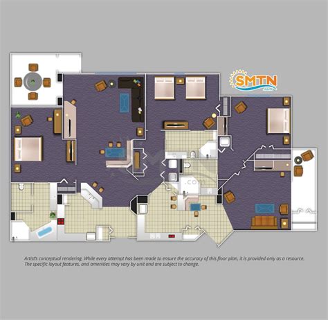 Orange Lake Resort 3 Bedroom Villa Floor Plan | www ...