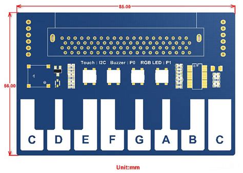 Mini Piano Module for micro:bit, Touch Keys to Play Music - Redeem Hardware Products, DIY ...