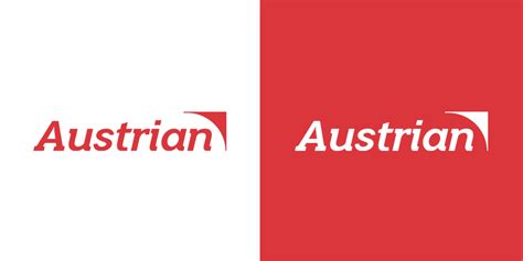 Austrian Airlines logo redesign concept : logodesign