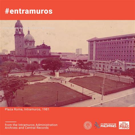 Plaza Roma, Intramuros, 1981 | Intramuros Administration