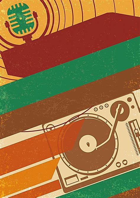 Retro Music Poster Background Material | Poster background design ...