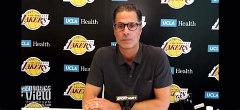 Dave McMenamin asks Rob Pelinka if there's any accountability in failing to put a good team ...