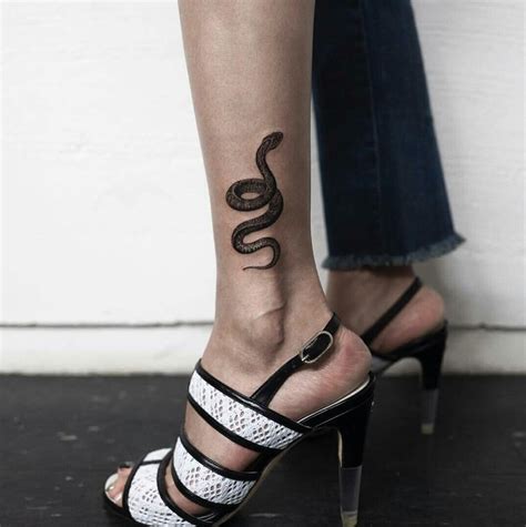 Snake Tattoo Ankle