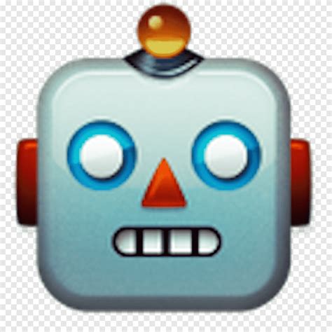 Emoji chatbot robot iphone, robótica, pegatina, teléfonos móviles png ...