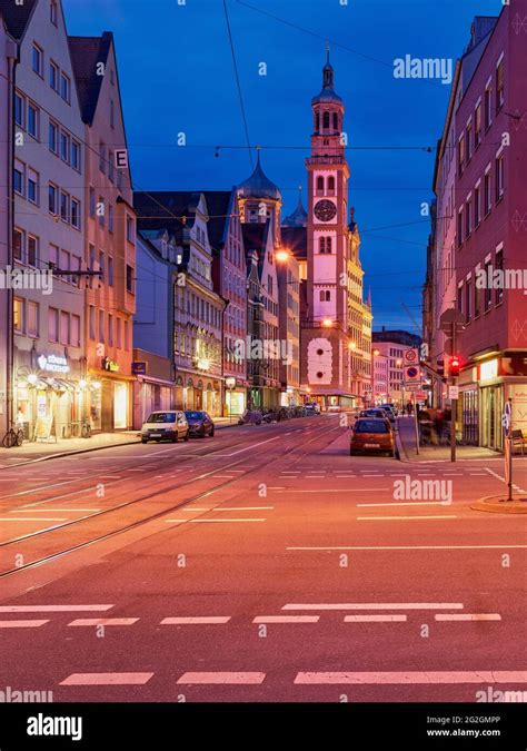 Perlach Tower, Augsburg Old Town Stock Photo - Alamy