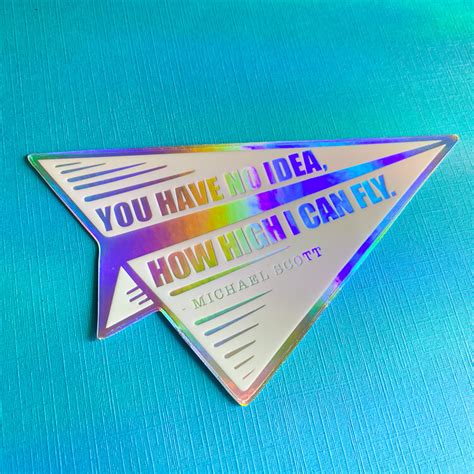 Michael Scott Quote Sticker | The Office Sticker Holograph