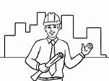 Engineer Coloring Page sketch template