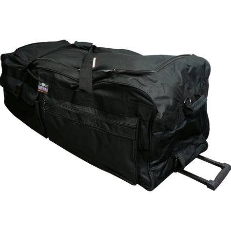 42" Polyester Rolling Duffle Bag Wheeled Travel Luggage Suitcase ...