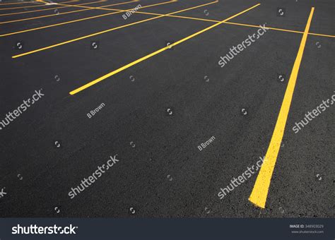 Parking Stalls Parking Marked Yellow Lines Stock Photo (Edit Now) 348903029