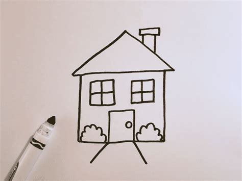 🏠 How to Draw a Little House | Easy, Easy Drawing for Kids