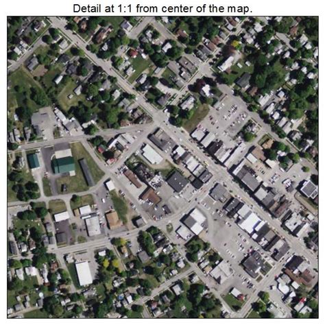 Aerial Photography Map of Dansville, NY New York