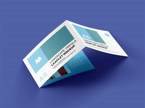 Free A5 Tri-Fold Brochure Mockup PSD - Good Mockups