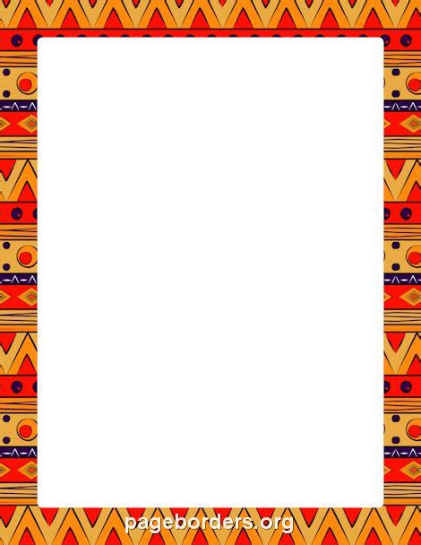 African Border | Page borders, Clip art frames borders, Page borders design