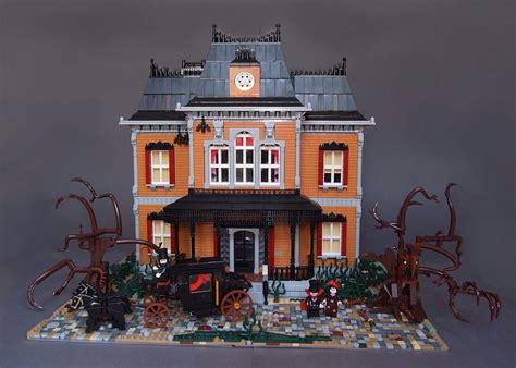 Victorian Haunted Mansion. Lord Vampire and his bride just… | Lego house, Lego haunted house ...