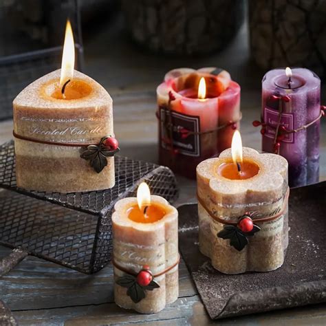 1PCS Pure Natural Aromatherapy Candle romantic candlelight dinner decoration birthday wedding ...