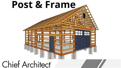 How To Make a Pole Barn Post and Frame Structure - YouTube