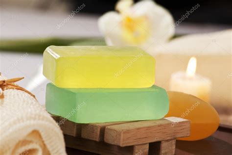 Bars of glycerine soap — Stock Photo © iphemant #46054959