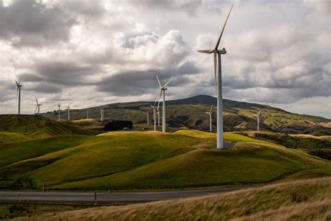 Premium Photo | Wind Turbines generating clean energy