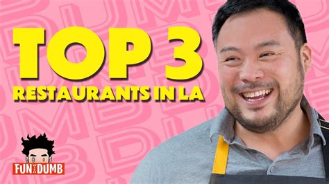 David Chang's Top 3 Los Angeles Restaurants [Fun With Dumb Show] - YouTube