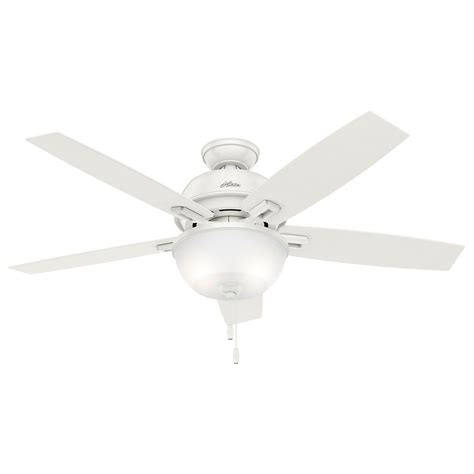 Hunter Builder Small Room 42 in. Indoor Snow White Bowl Ceiling Fan ...