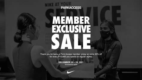 Nike Park: Member Exclusive Sale - Steal Seekers PH