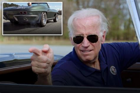 Biden hits 118 mph in classic Corvette on Jay Leno's car show