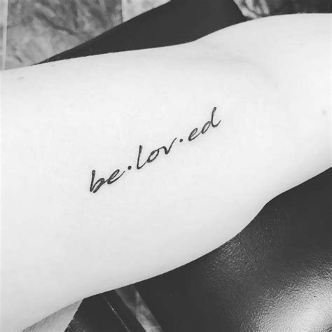 Beloved tattoo | Beloved tattoo, Tattoos, Tattoo quotes