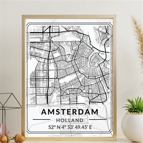 Digital Download CUSTOM City Map Black and White Prints Wall - Etsy