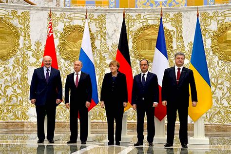 Minsk, February 2015, Alexander Lukashenko, Vladimir Putin, Angela ...