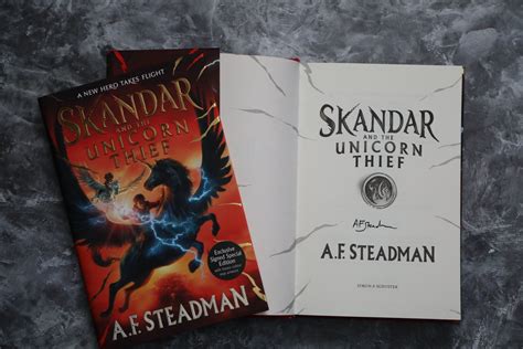 AF Steadman - Skandar and the Unicorn Thief signed limited first edition