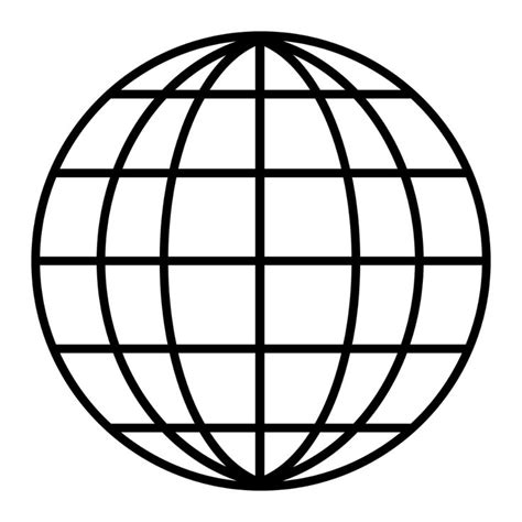 Global Vector Globe Line Drawing Huge Freebie! Download - Globe Drawing ...