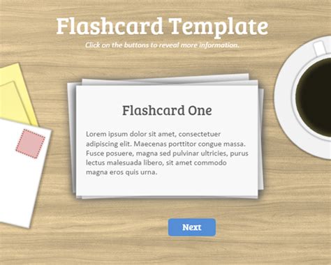 This simple flashcard template for Powerpoint is easily updated by swapping out the text for ...