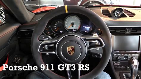 Porsche 911 GT3 RS 2017 - interior Review - YouTube