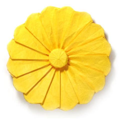 How to make an origami daisy flower III: page 1