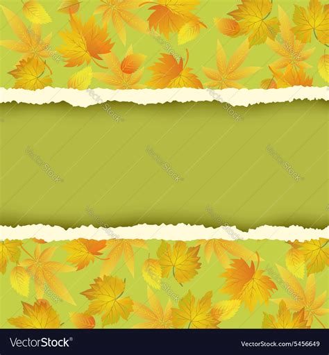 Background with yellow autumn leaf Royalty Free Vector Image