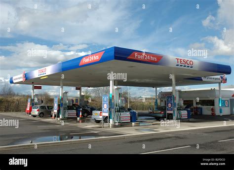 Tesco petrol station, South Wigston, Leicester, England, UK Stock Photo - Alamy