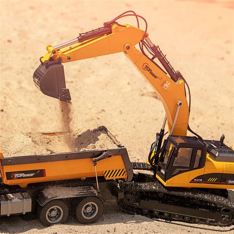 Professional Hobby-Grade Full Metal 23 Channel Remote Control Excavator ...