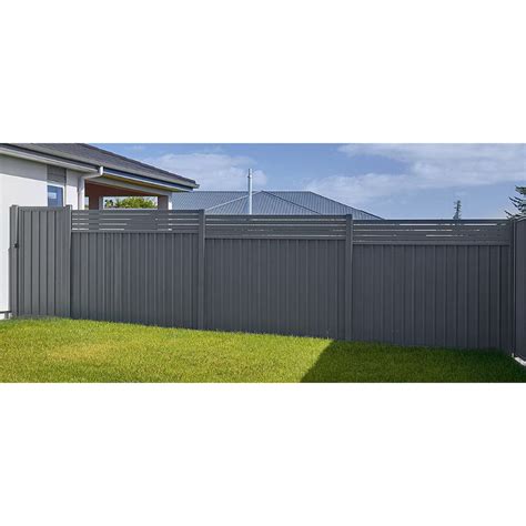 Frontier Fencing Panel 1800 x 2300mm Grey Friars SFR1.8-GF | Powdercoated Steel Fence Panels ...