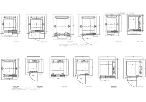 Jordan Elevator JEC DWG, free CAD Blocks download