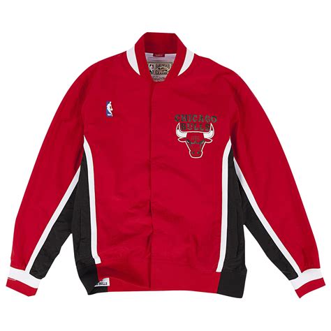 Mitchell & Ness Chicago Bulls Nba Authentic Warm-up Jacket in Red for Men - Lyst