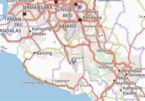 MICHELIN Kota Warisan map - ViaMichelin