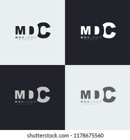 Mdc Letters Logo Stock Vector (Royalty Free) 1178675560 | Shutterstock