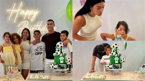 Cristiano Ronaldo celebrates twins Eva and Mateo's sixth birthday ...