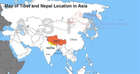 Tibet and Nepal Travel Maps: Where is Tibet and Nepal and How to Travel ...