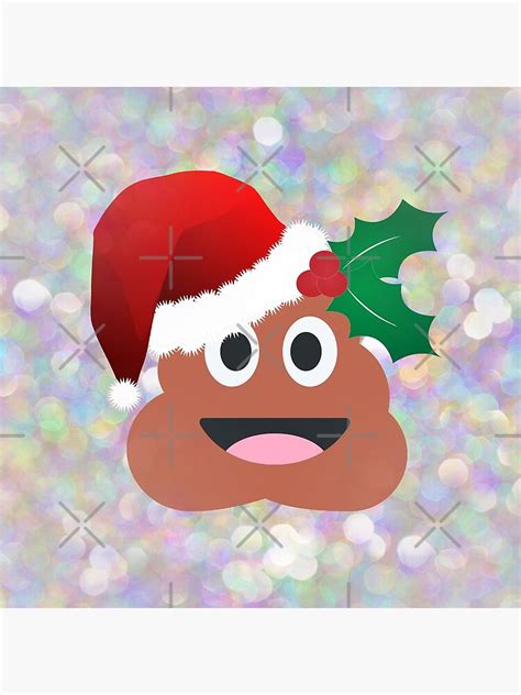 "santa claus poop emoji" Throw Pillow by gossiprag | Redbubble