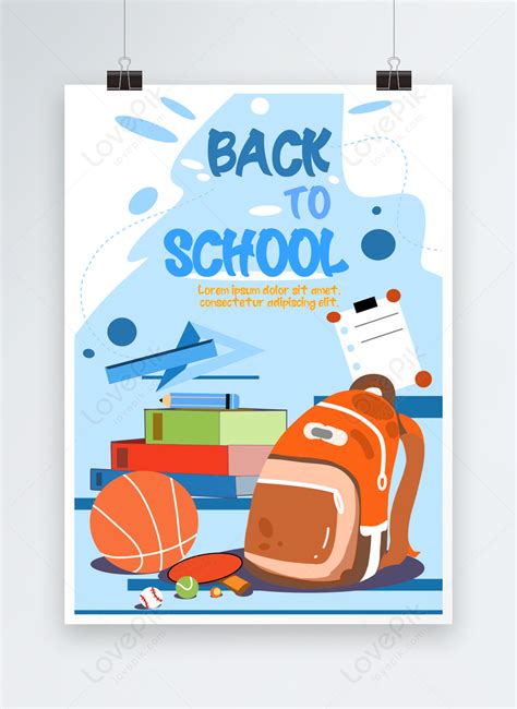 Back to school cartoon fun poster template image_picture free download 466623466_lovepik.com