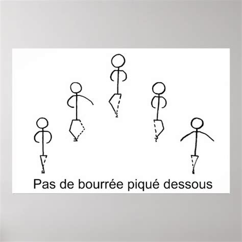 Pas de Bourree Poster | Zazzle