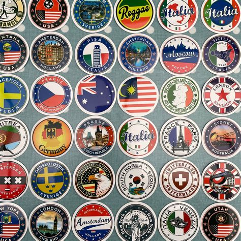 Travel destination stickers of the world. travel stickers | Etsy